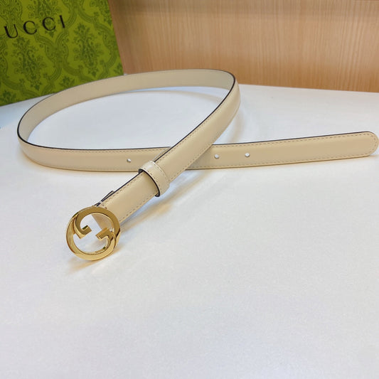 Ceinture de 2,0 cm en tissu neuf avec première couche de cuir de veau fin