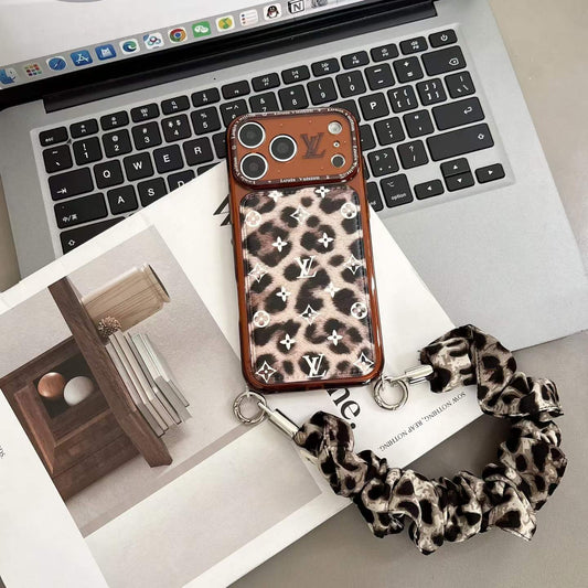 Leopard Love Fancy Phone Case With Strap