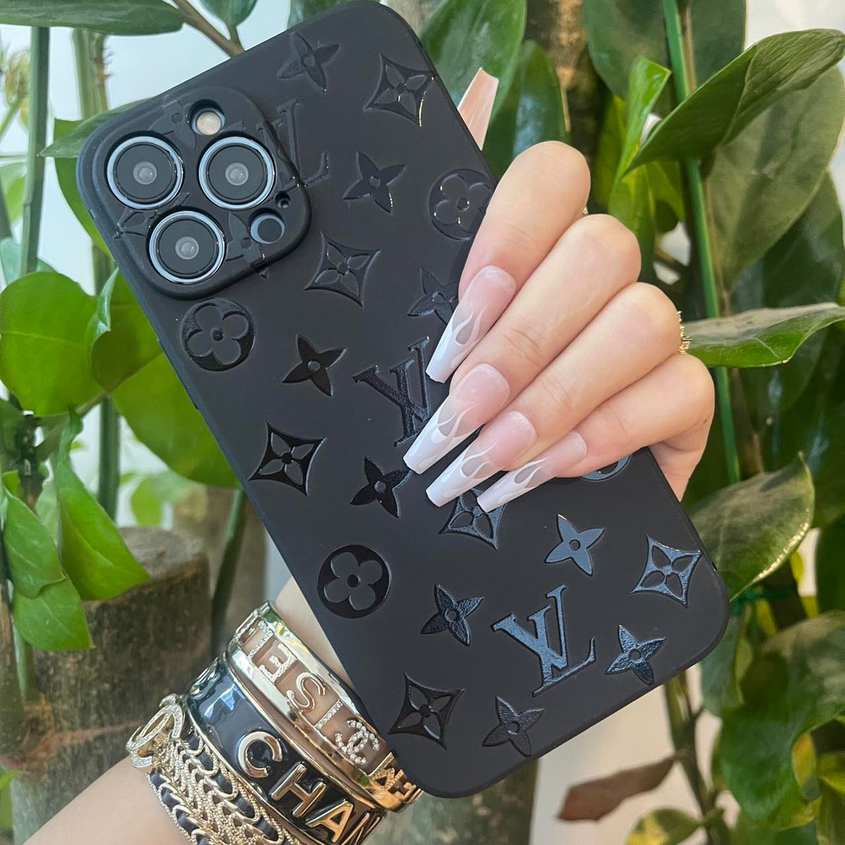 Coque de téléphone noire tendance (Petit amour)