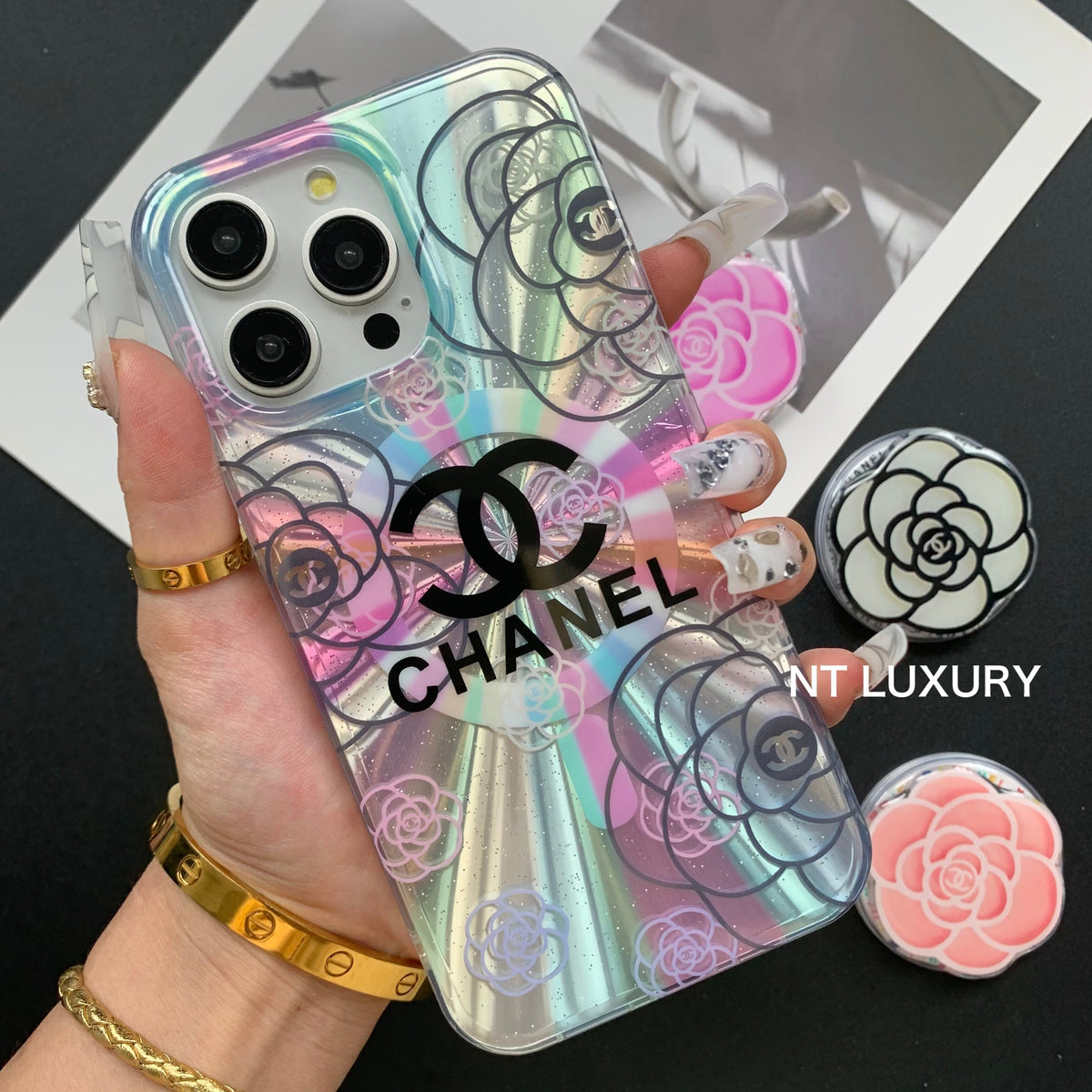 Laser Design with Flower MagSafe iPhone