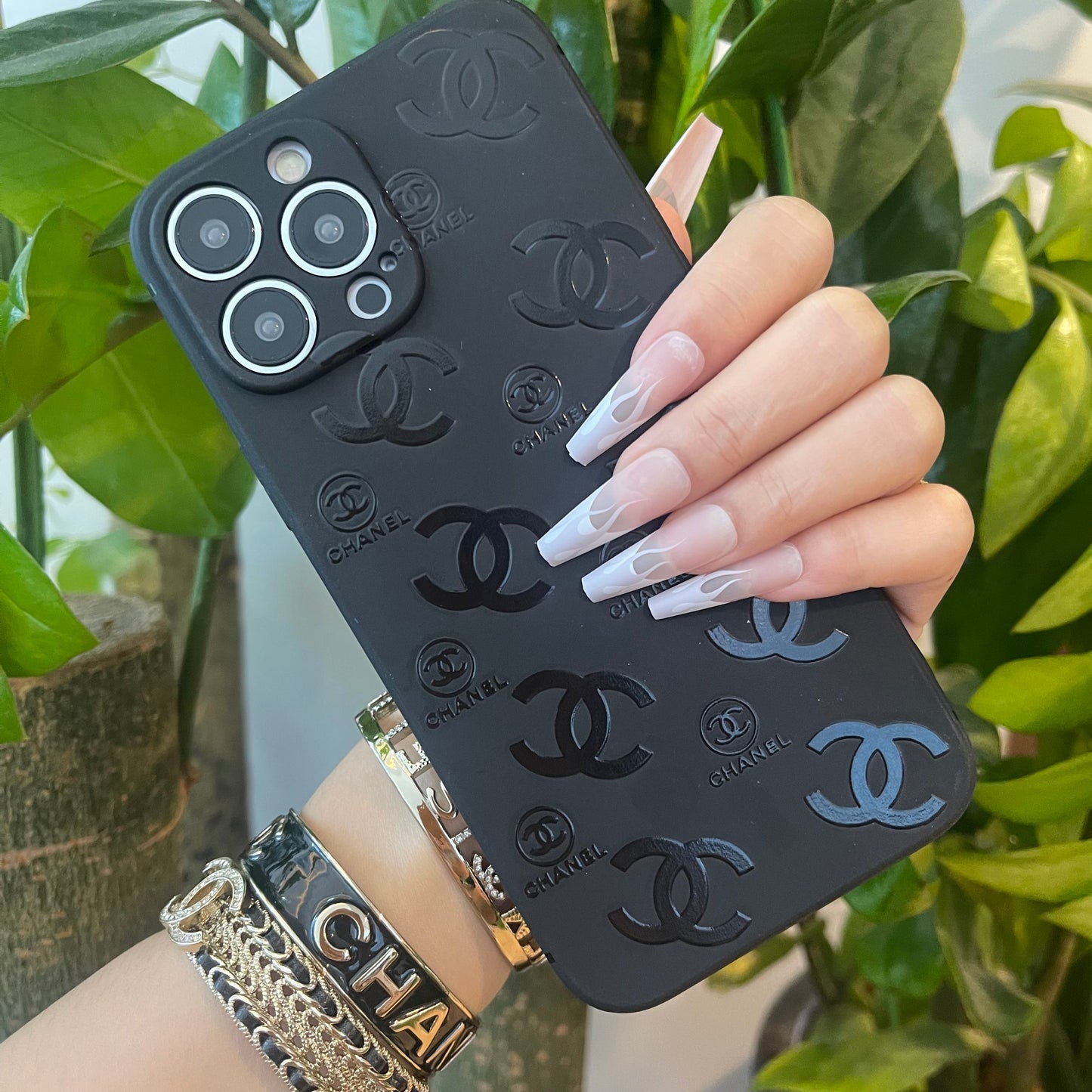 Black Trendy Phone Case ( C )