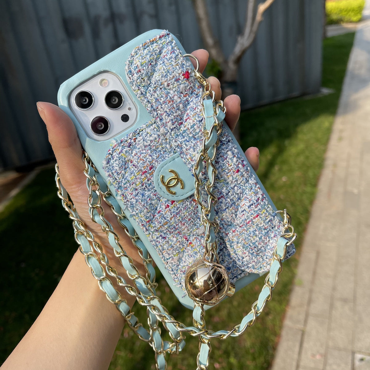 Coque de téléphone fantaisie en treillis pour iPhone