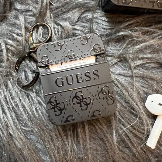 Schwarze Trendy AirPods Hülle (M GU)