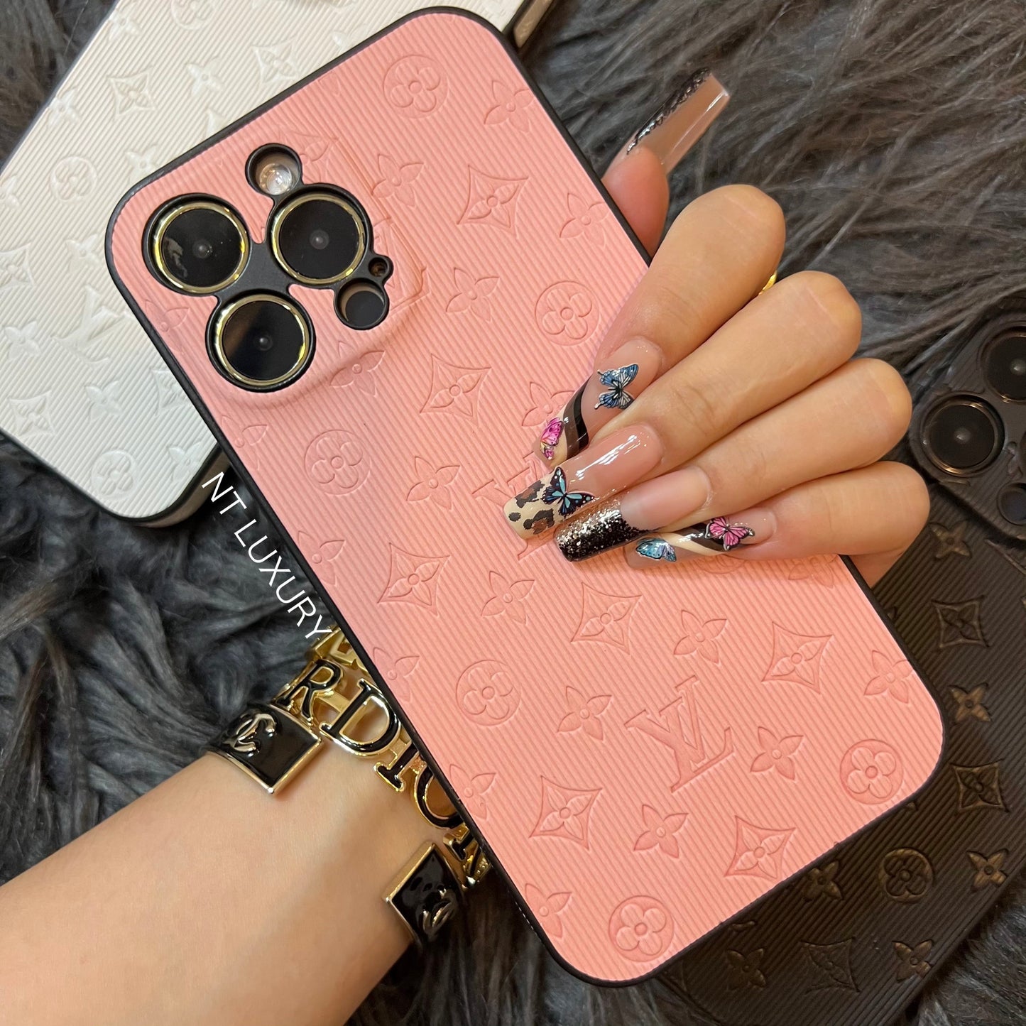 Coque de téléphone Colorful Love avec protection de caméra