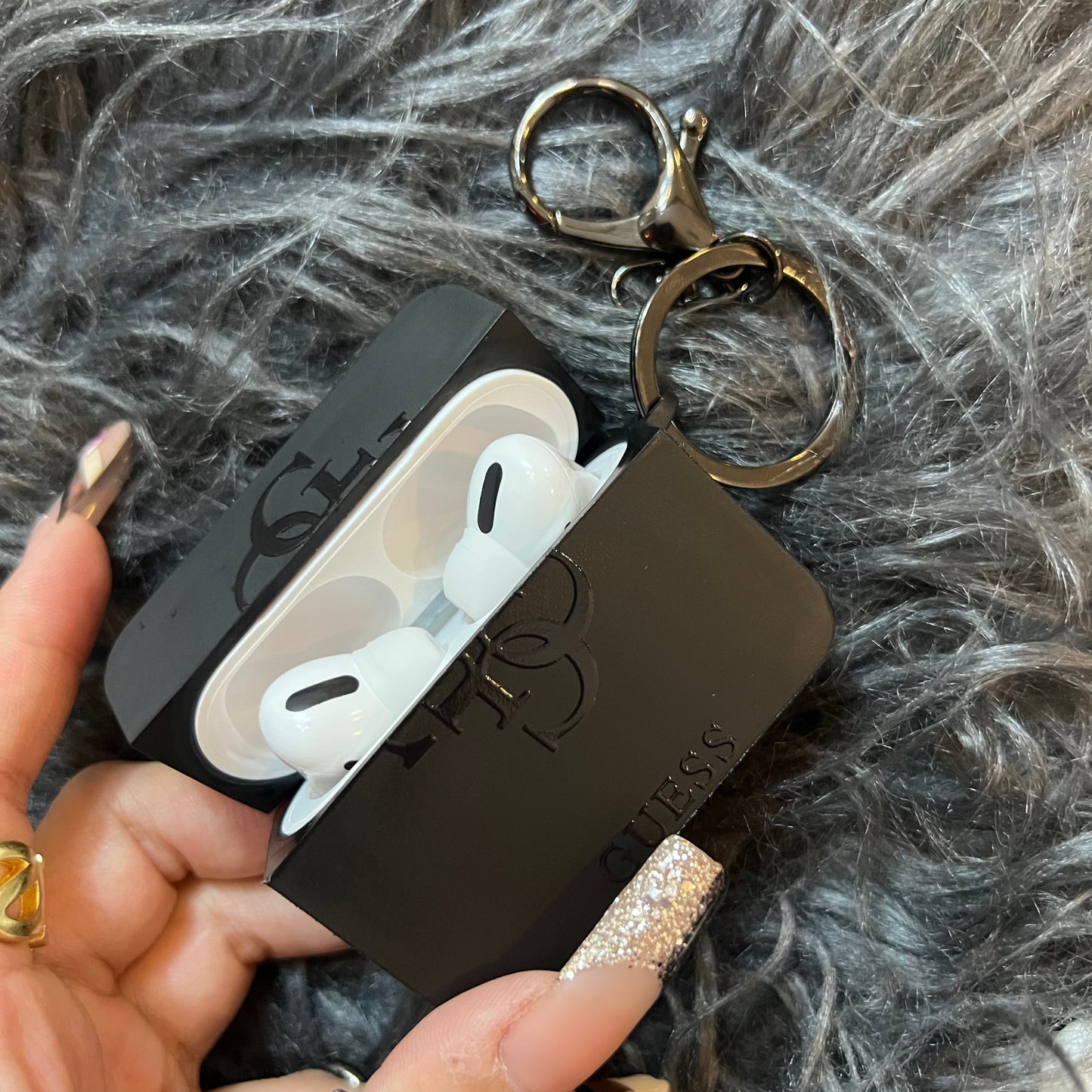 Étui AirPods Noir Tendance (L GU)