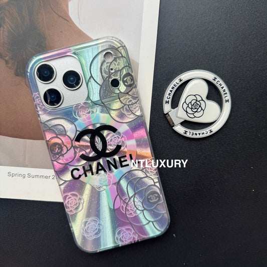Coque de téléphone Laser Shining C avec support Magsafe