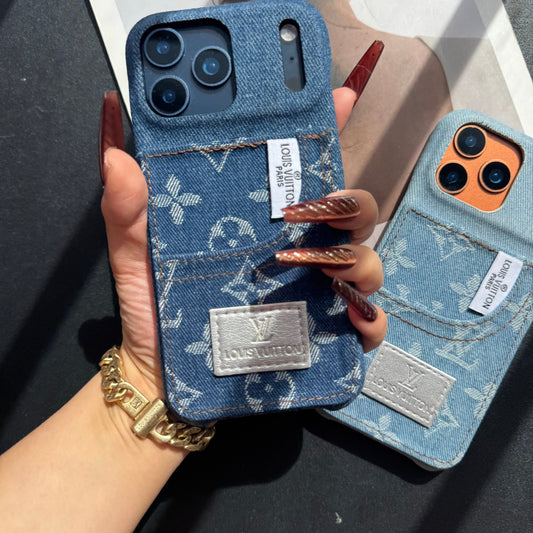 Coque de téléphone Cowboy Love Girl avec porte-cartes