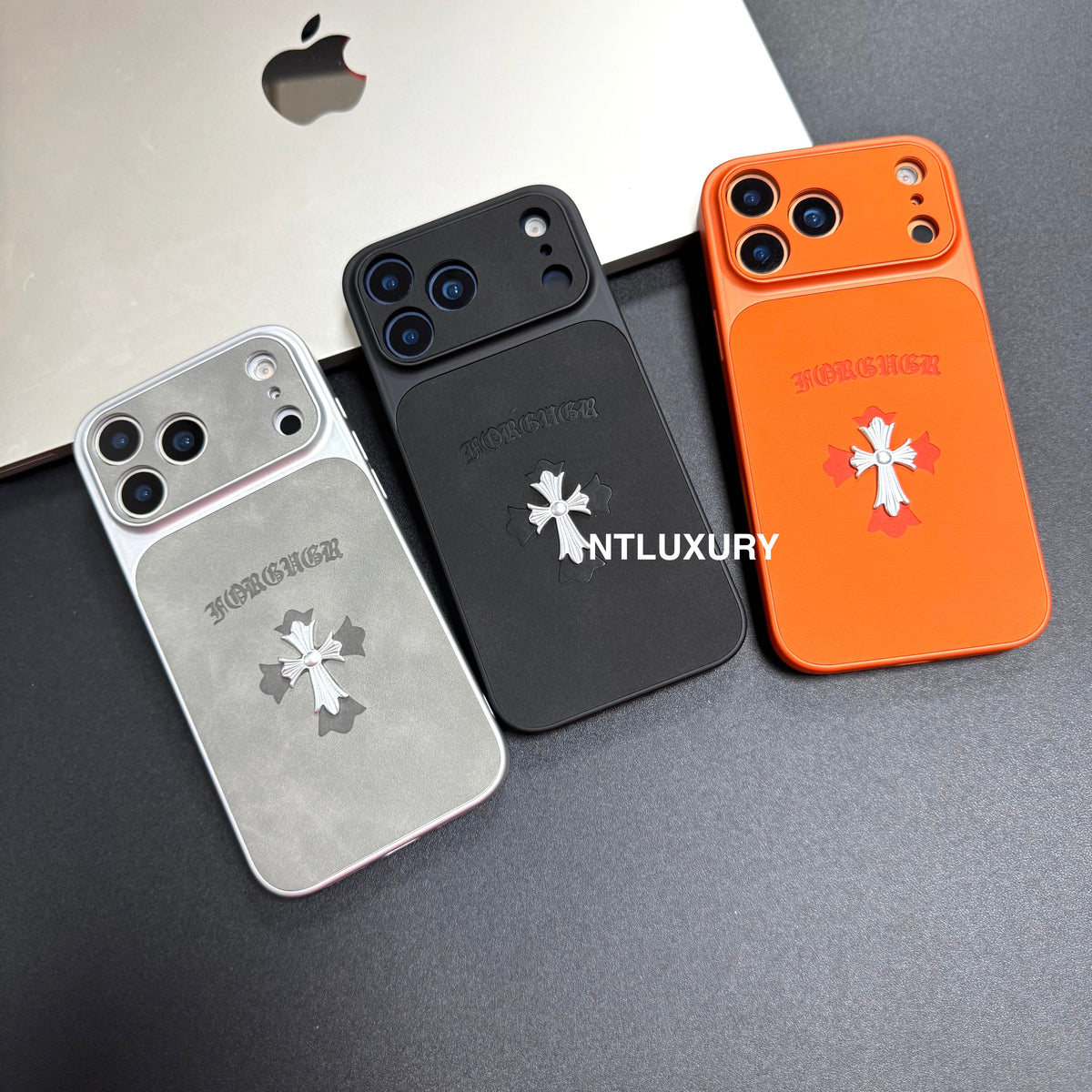 Étui de téléphone en métal chromé Orange Juice