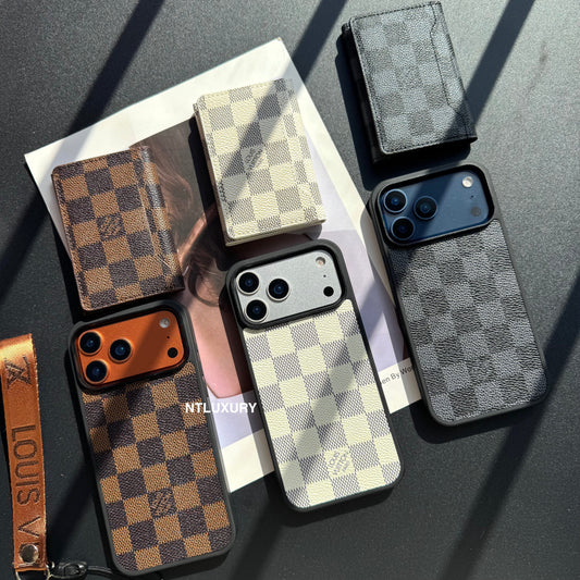 Magsafe Case with Magsafe Wallet 3 Set (Latticed Love)