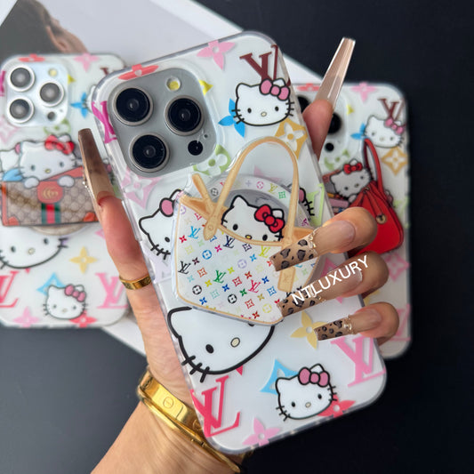 Handyhülle mit Katzenliebe 2 Design und MagSafe-Halterung