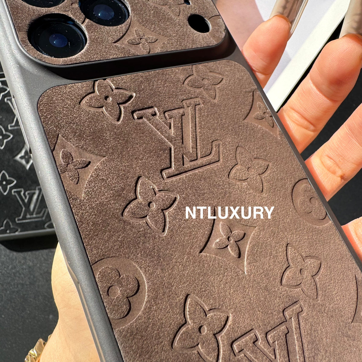 Wildleder Love Design Handyhülle