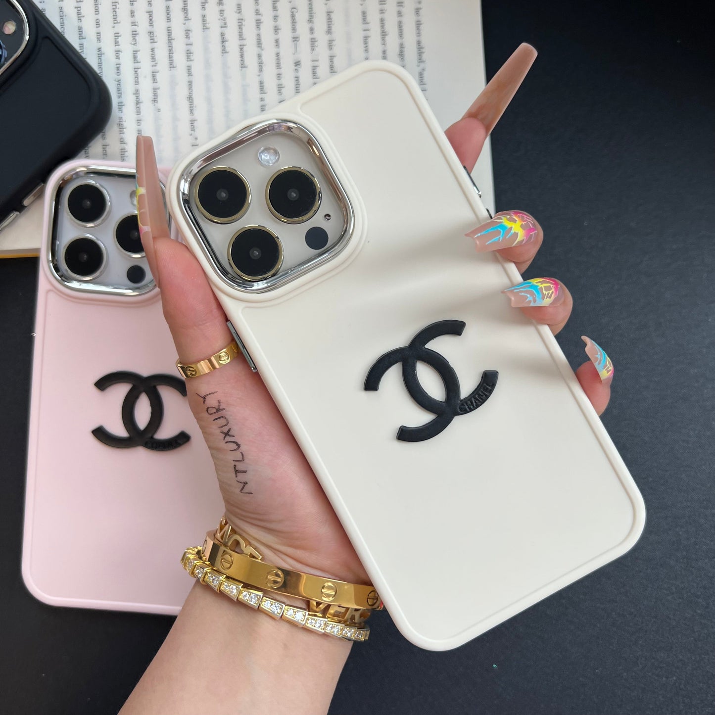 Jolie coque de téléphone C Girl Design pour iPhone