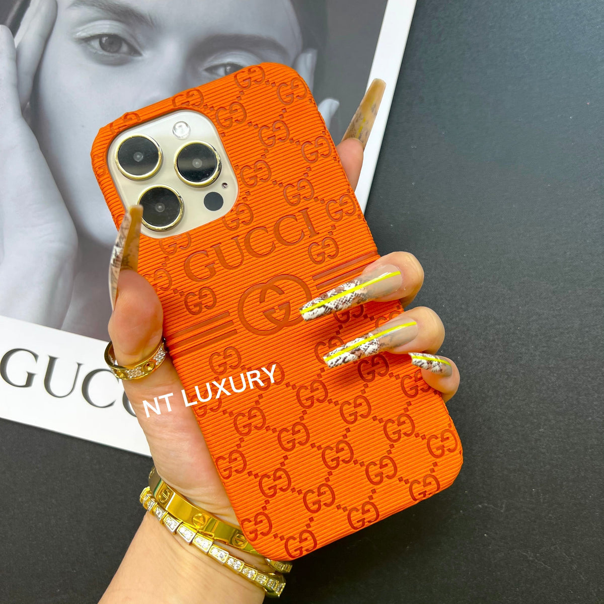 Bunte Handyhülle mit gutem Design (Orange)