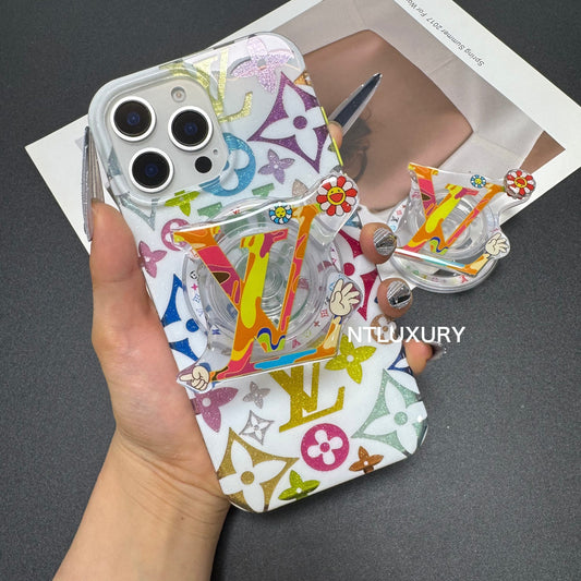 Sunflower Love Design Phone Case with MagSafe Holder