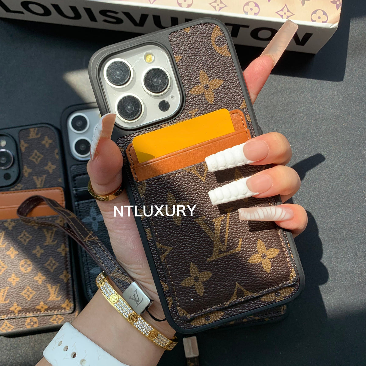 Traditional Card Pocket Samsung Case with Rope (3 Pieces)