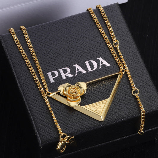 Please Triangle Necklace