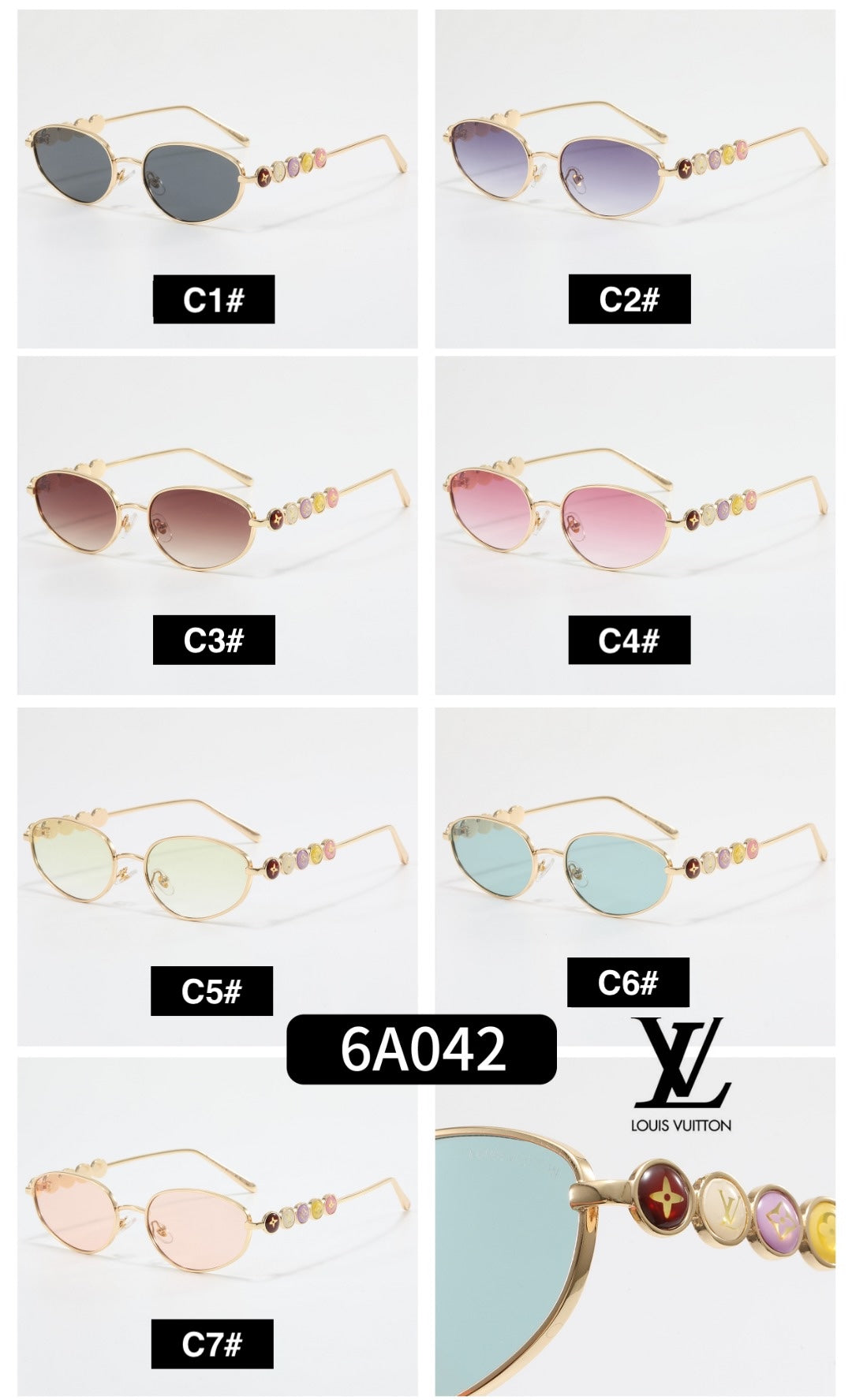 Colorful Love Frame Girl Design Sunglasses