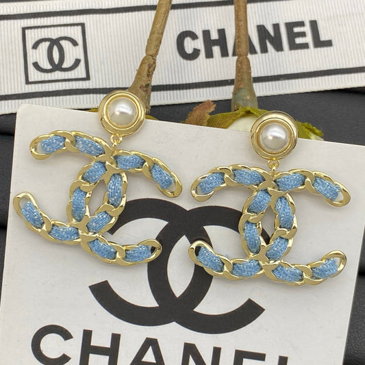 Busy Denim Girl Earrings