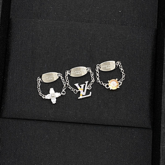 Love Unique Design Rings Set (3 Pieces)