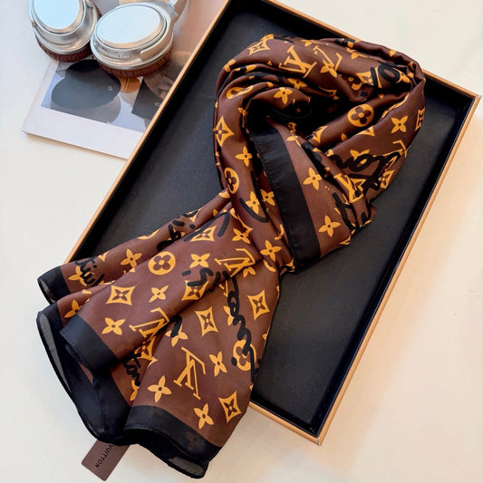 Love Fun Silk Long Scarf