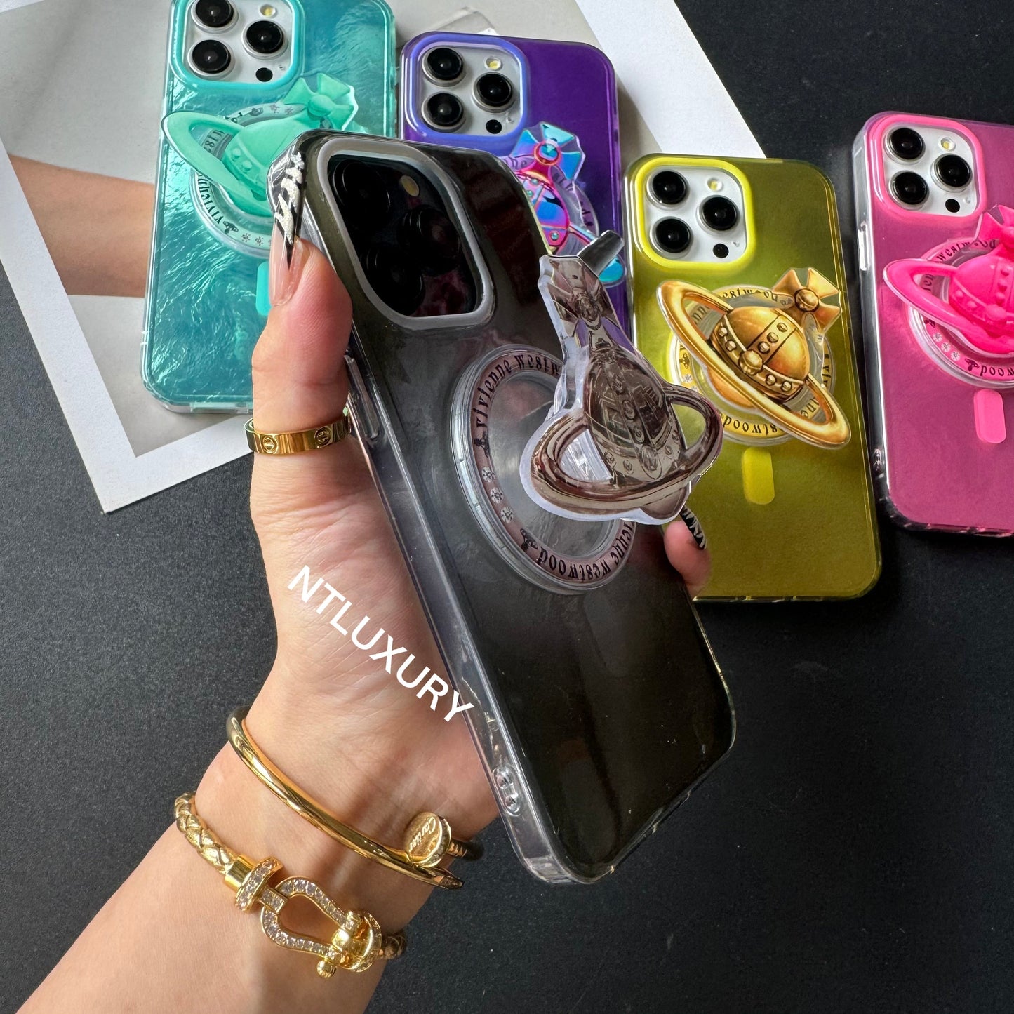Coque iPhone Fancy West Woo avec support MagSafe