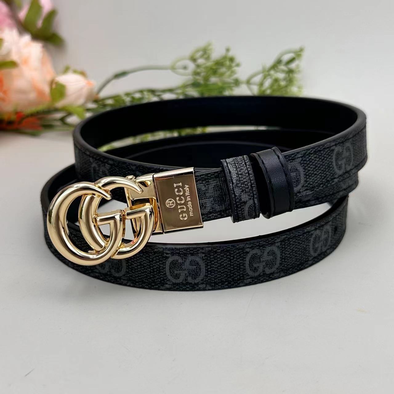 Floral Design Good Belt (Black)