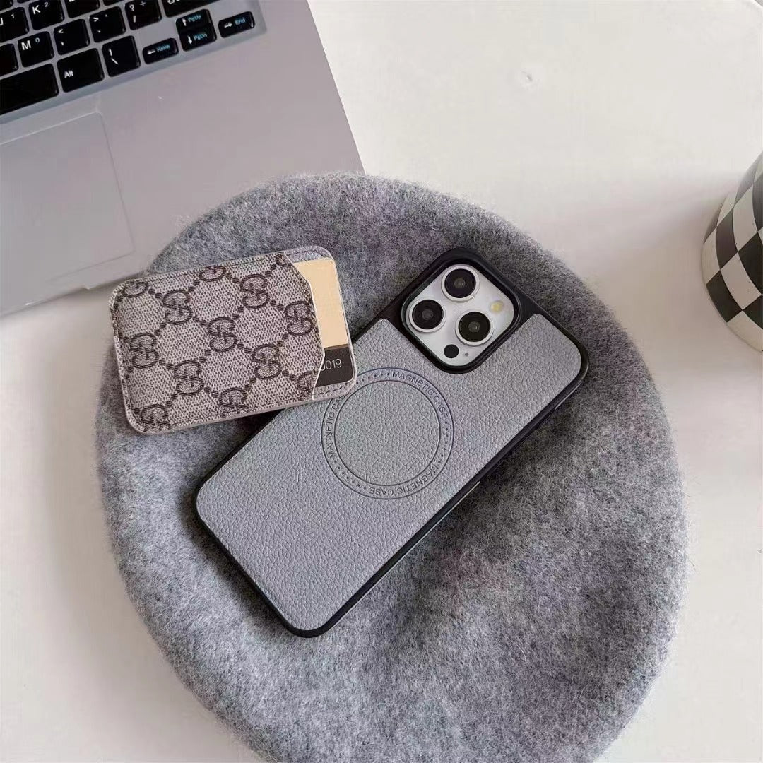 Magsafe Card Pocket Design Phone Case (Grey Good)