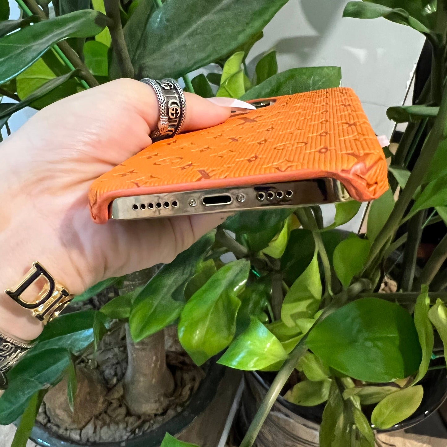 Bunte Liebe Samsung Hülle (Orange)