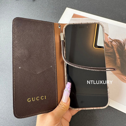 Bon étui de téléphone avec un design de portefeuille