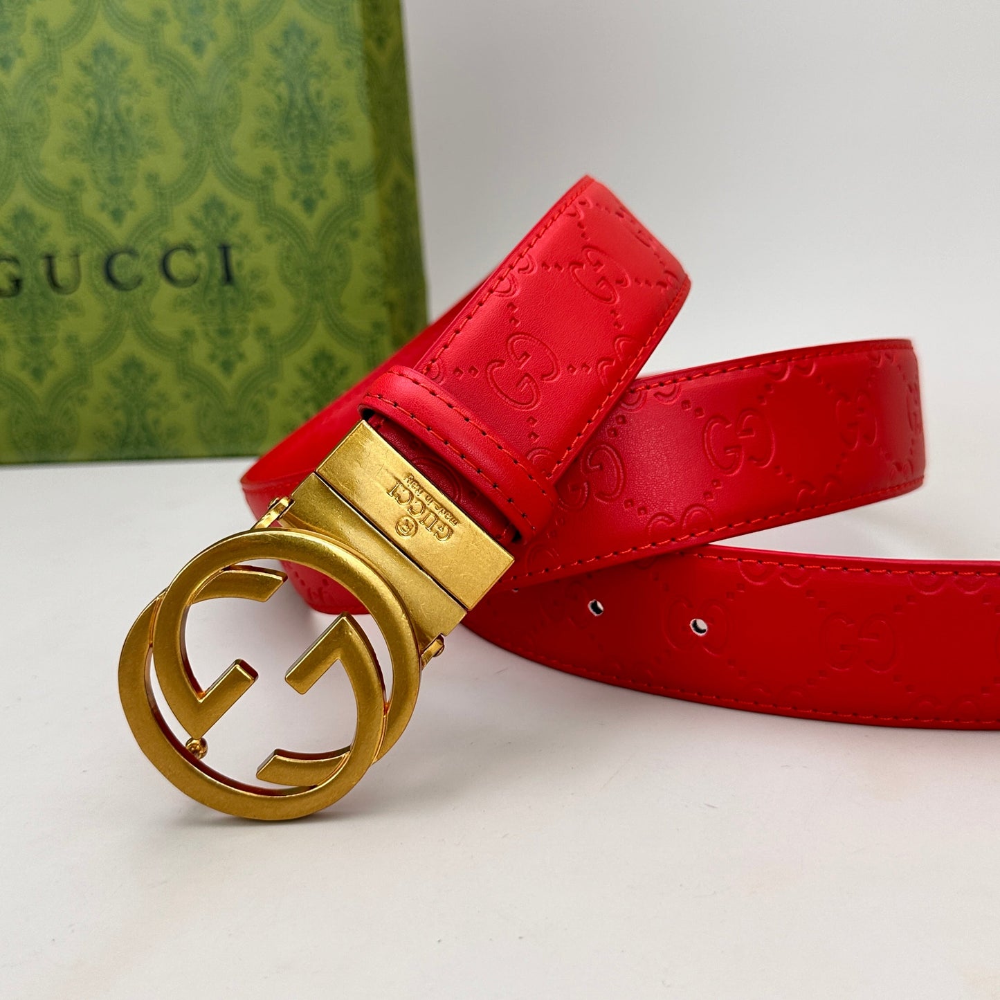 Circle Design Good Belt (Red)