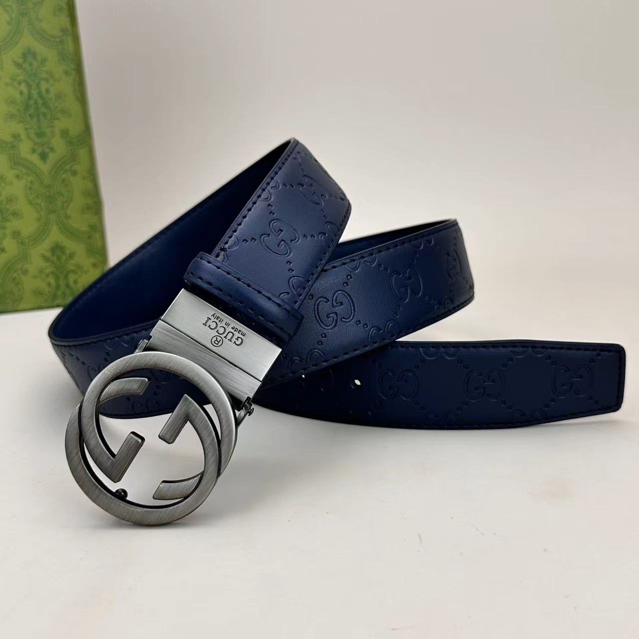 Circle Design Good Belt (Blue)