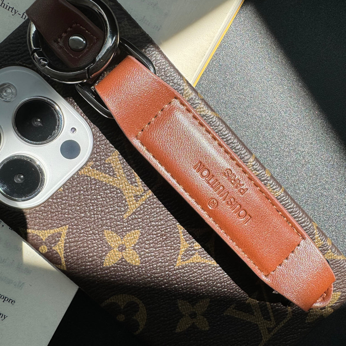 Traditional Leather Waistband Phone Case (Love)