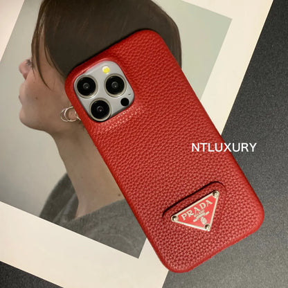 Litchi Pattern Phone Case for iPhone (12 Colors)