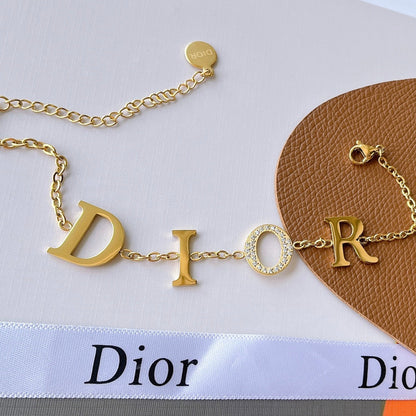 Bracelet strass lettre
