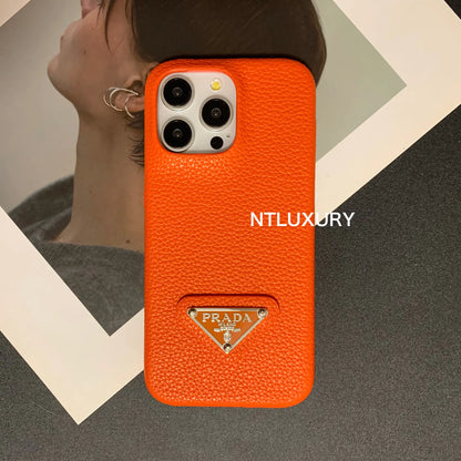 Litchi Pattern Phone Case for iPhone (12 Colors)