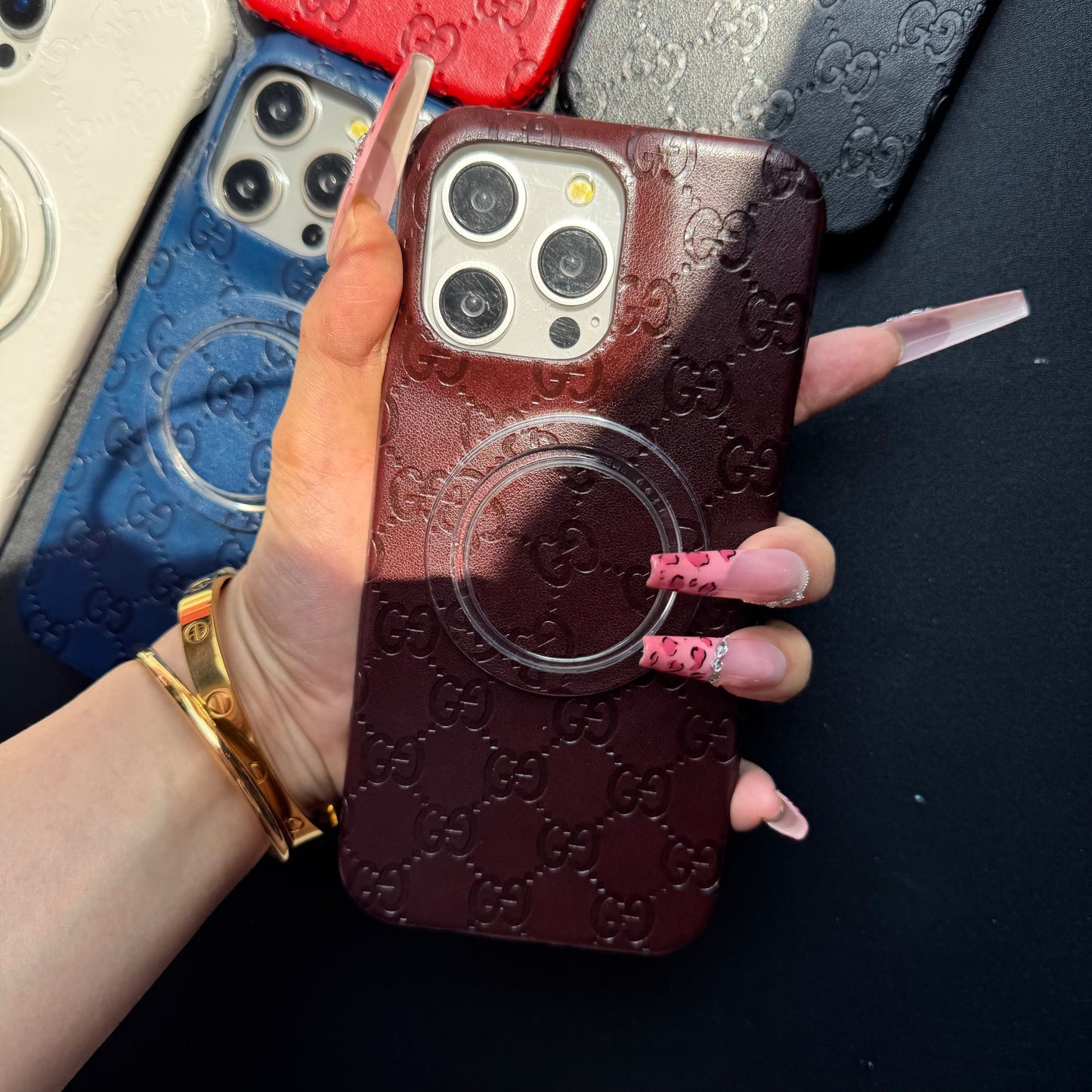 Coque iPhone "Full Press Love" avec support MagSafe