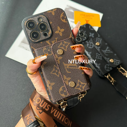 Coque iPhone Found Love avec porte-monnaie et rayures (Lot de 3)