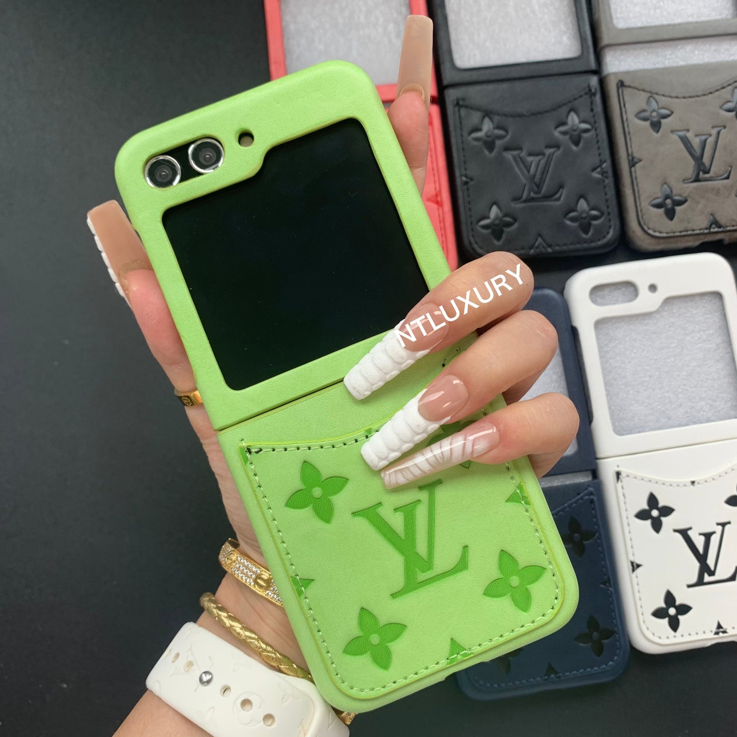 Press Love Samsung Case For Z-Flip Series with Pocket