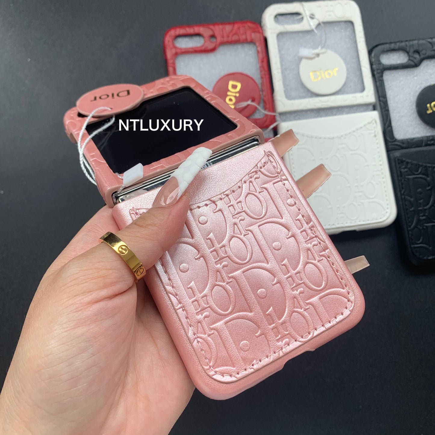 Press Dove Case For Z-Flip Series with Pocket