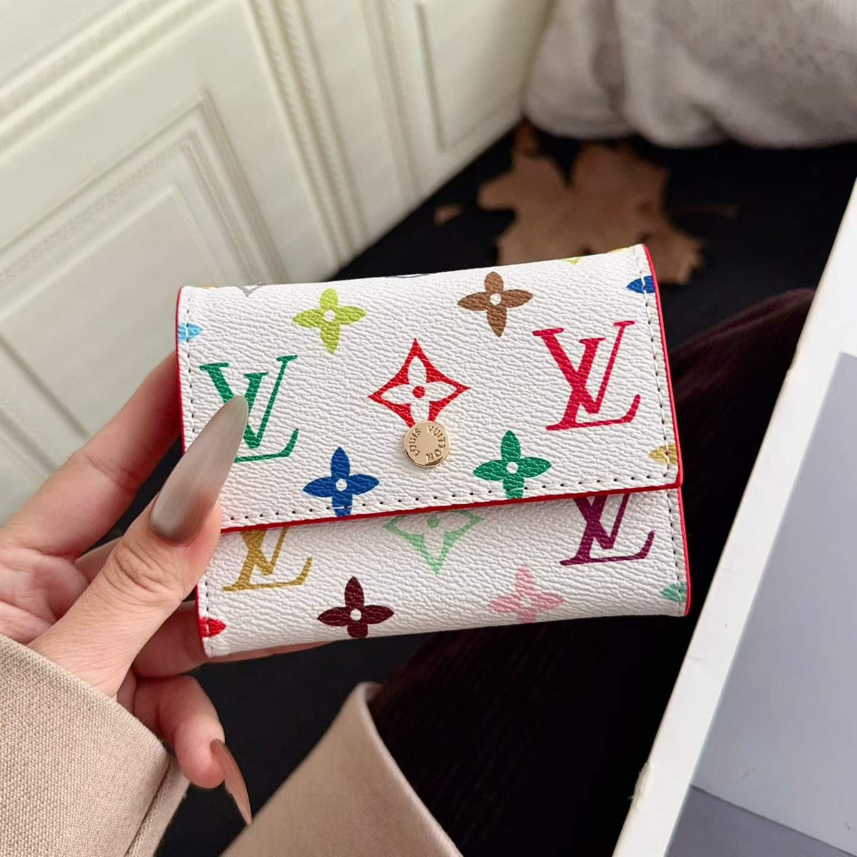 Traditional Square Design Cute Wallet