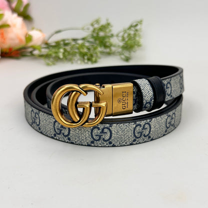 Floral Design Good Belt (Blue)