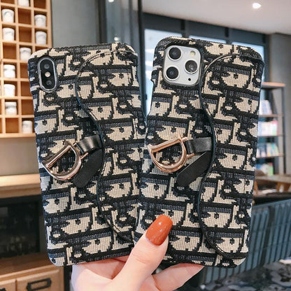 Transparent DD Fashion Embroidery Phone Case For iPhone