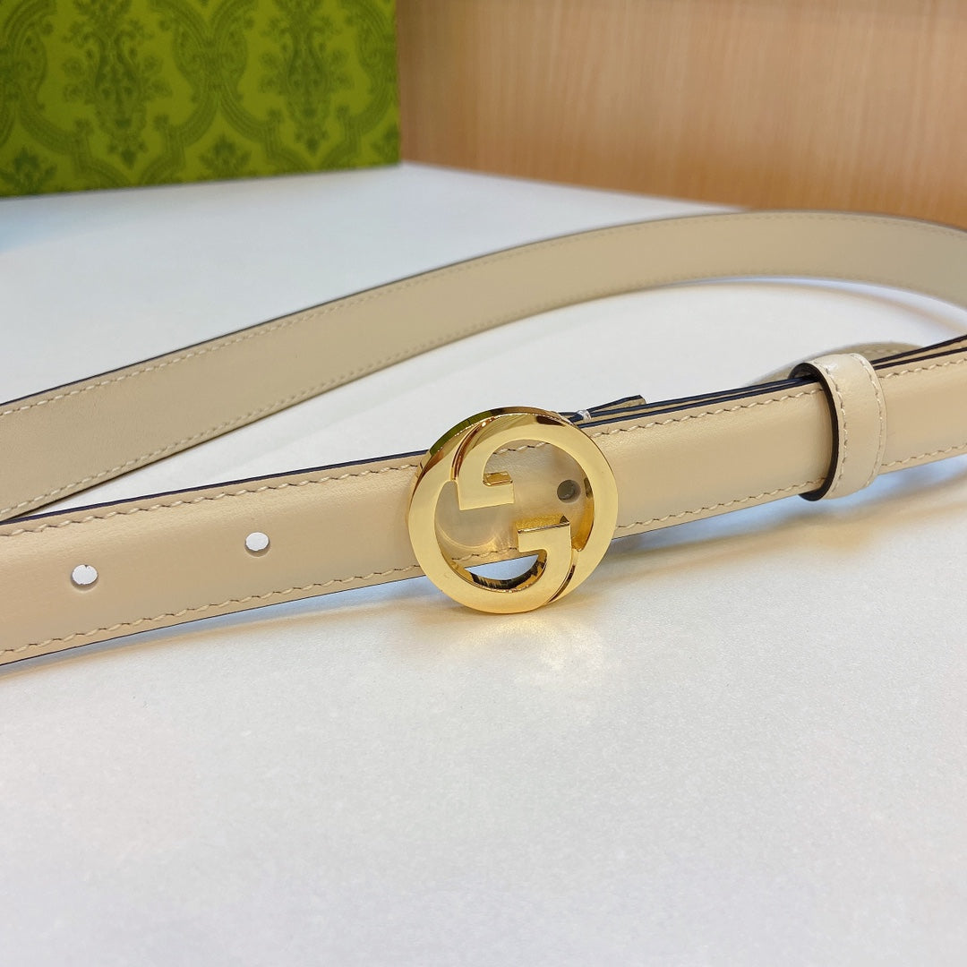 Ceinture de 2,0 cm en tissu neuf avec première couche de cuir de veau fin