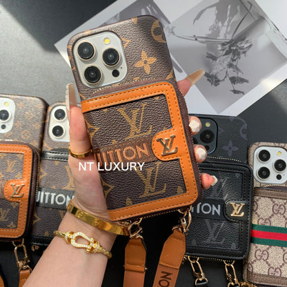 Einzigartige Handtaschen-Handyhülle mit Streifen (3er-Set)