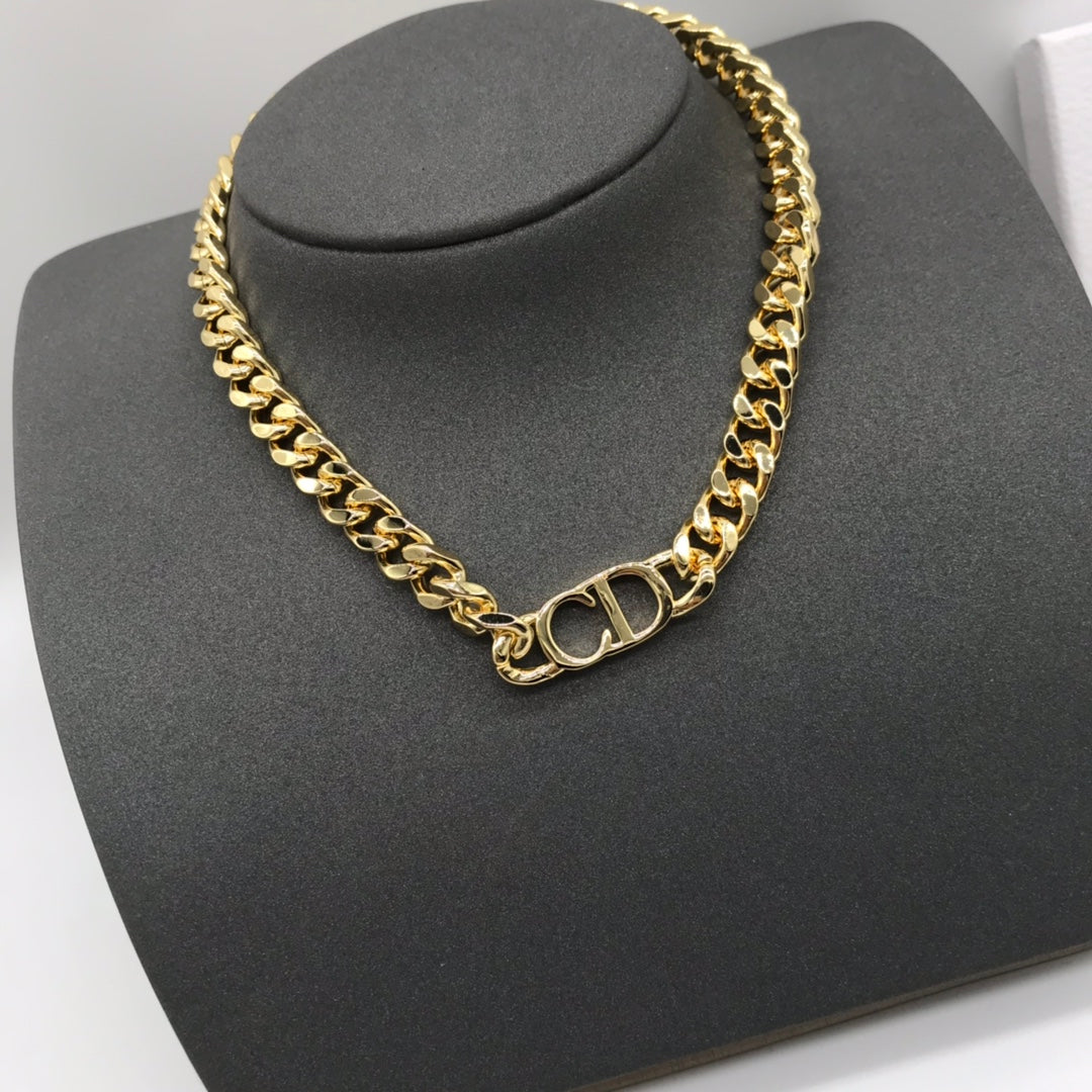 Dove Gold Chain Design Necklace & Bracelet 2 Set