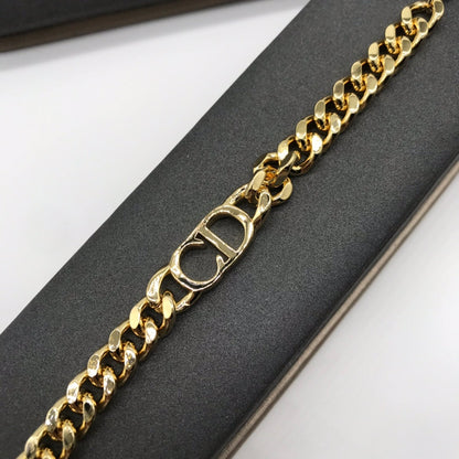 Dove Gold Chain Design Necklace & Bracelet 2 Set