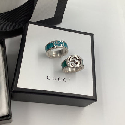 Bague et Bracelet Bleu-Vert