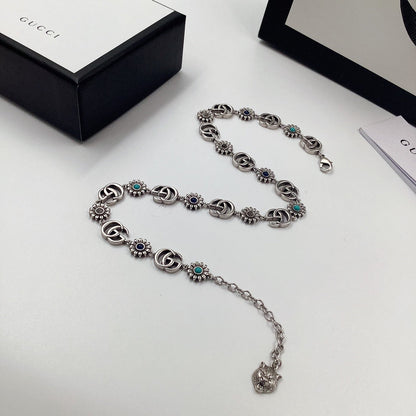 Bon Daisy Design Boucles d'oreilles & Bracelet & Collier Ensemble de 5