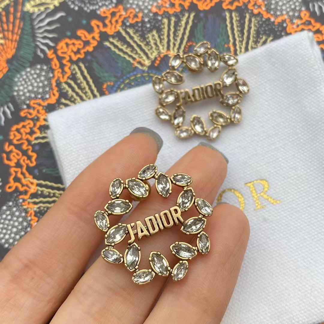 Wheat Shape Dove Girl Earring