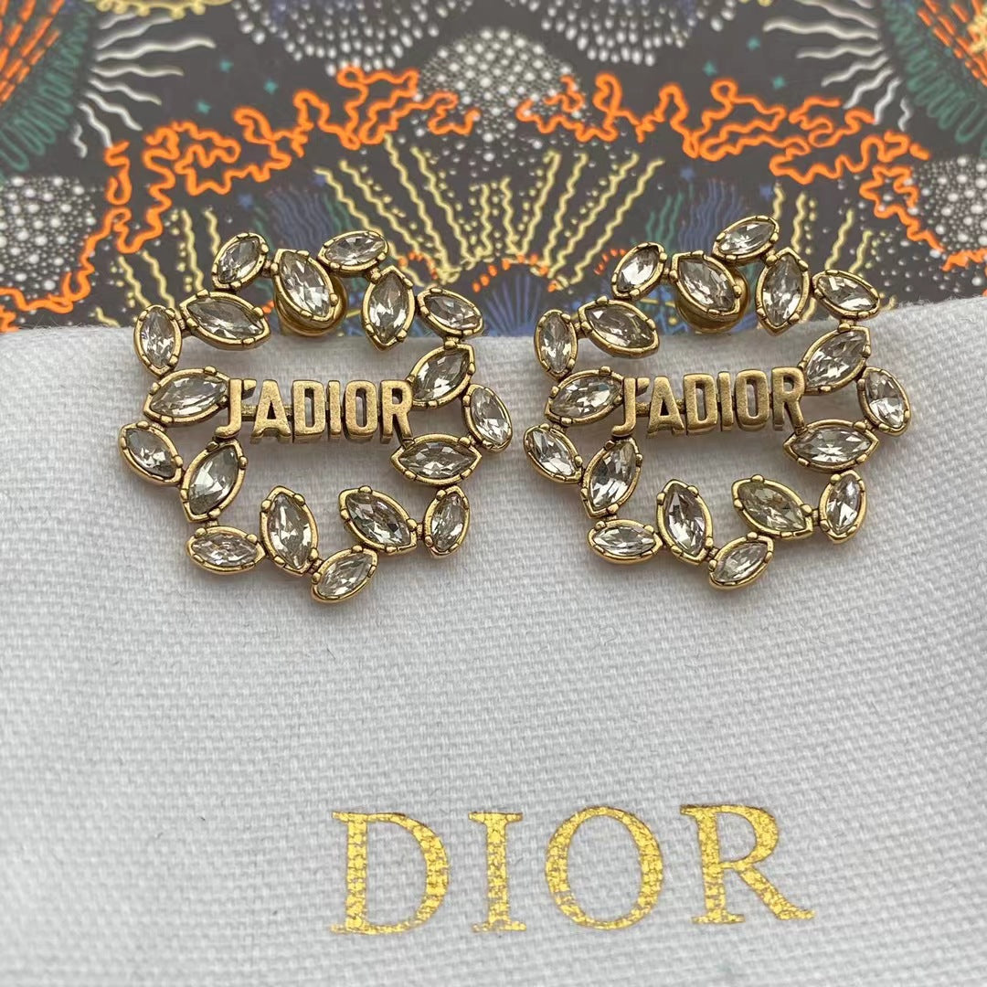 Wheat Shape Dove Girl Earring